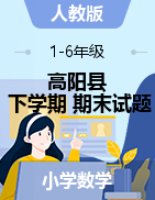 河北省保定市高阳县数学1-6年级下学期期末试题 2020-2021学年（人教版，含答案）