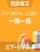 三年級(jí)下冊(cè)英語(yǔ)一課一練 同步練習(xí)題圖片無(wú)答案湘少版三起