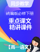 2022-2023學年高一語文同步教學重點課文精講課件（統(tǒng)編版必修下冊）