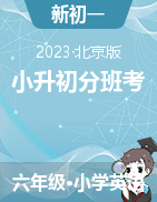 2023年小升初分班考（新初一）英语易错专项+模拟（北京版）