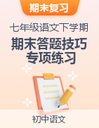 2023-2024学年语文七年级下学期期末答题技巧+专项练习