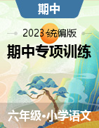 2023-2024学年语文六年级上册 期中专项训练 （含答案，统编版）