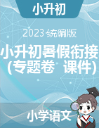 2023-2024学年语文小升初暑假衔接（专题卷+课件）