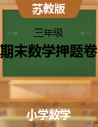 江苏省地区2021-2022学年度三年级第一学期期末数学押题卷 苏教版