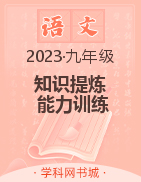 《知识提炼 能力训练》2023年九年级部编版语文寒假作业讲义