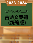 2023-2024學年七年級語文上冊古詩文專題期中期末復習（統(tǒng)編版）