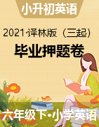 【助考優(yōu)惠】【考前沖刺，5套打包】2021年小學(xué)六年級畢業(yè)考試英語押題卷 譯林版（三起）（含答案）