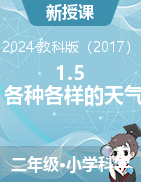 1.5《各種各樣的天氣》課件+教學(xué)設(shè)計(jì)-2024-2025學(xué)年科學(xué)二年級上冊教科版