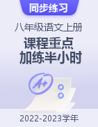 2022-2023學(xué)年八年級語文上冊課程重點加練半小時