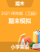 江苏省盐城市重点小学英语三-六年级下册期末模拟检测试题 2020-2021学年（译林版，无答案）