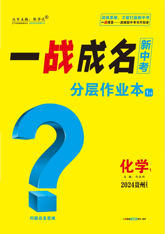 【一战成名新中考】2024贵州中考化学·分层作业本