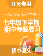 2022-2023学年七年级语文下学期期中专题复习（江苏专用）