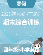 【寒假專練】2023年譯林三起版英語上冊(cè)四年級(jí)期末綜合訓(xùn)練