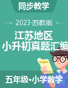 （2021-2022）江苏省各地区近两年小升初数学必考题型真题汇编（苏教版）