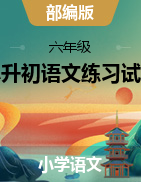 六年级语文下册试题  2021暑假预热—广东省深圳市小升初语文练习试题（含答案）部编版