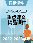 2022-2023學年七年級語文上冊重點課文同步隨堂精品課件