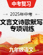 2025年中考語文文言文+古詩+名句閱讀專項(xiàng)訓(xùn)練