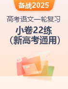 備戰(zhàn)2025年高考語文一輪復(fù)習(xí)小卷22練（新高考通用）