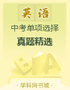 中考英語單項(xiàng)選擇真題精選