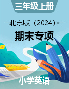 2024-2025學(xué)年三年級(jí)上冊(cè)英語(yǔ)期末專項(xiàng)-北京版（2024）