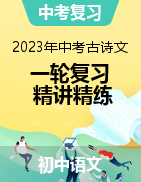 備戰(zhàn)2023年中考語文古詩文一輪復習精講精練