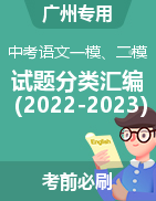 近两年（2022-2023）中考语文一模、二模试题分类汇编（广州专用）