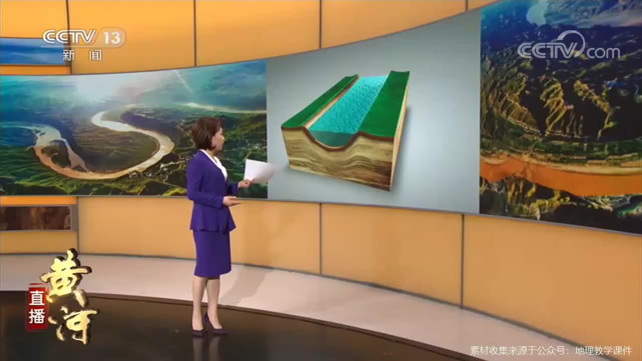 2023年高中地理教学素材视频   河床与河堤较量 形成“地上悬河”